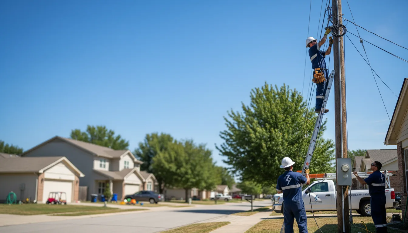 Residential electrician providing installation services in Kodak, TN